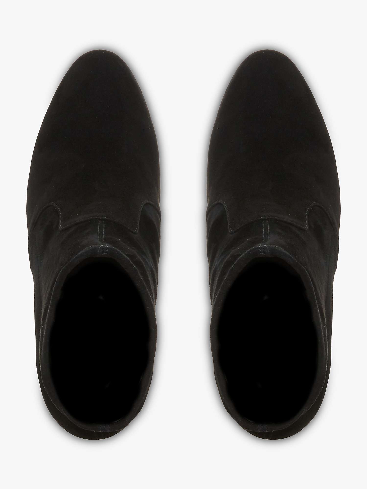 Buy Dune Optical Suede Ankle Boots, Black Online at johnlewis.com