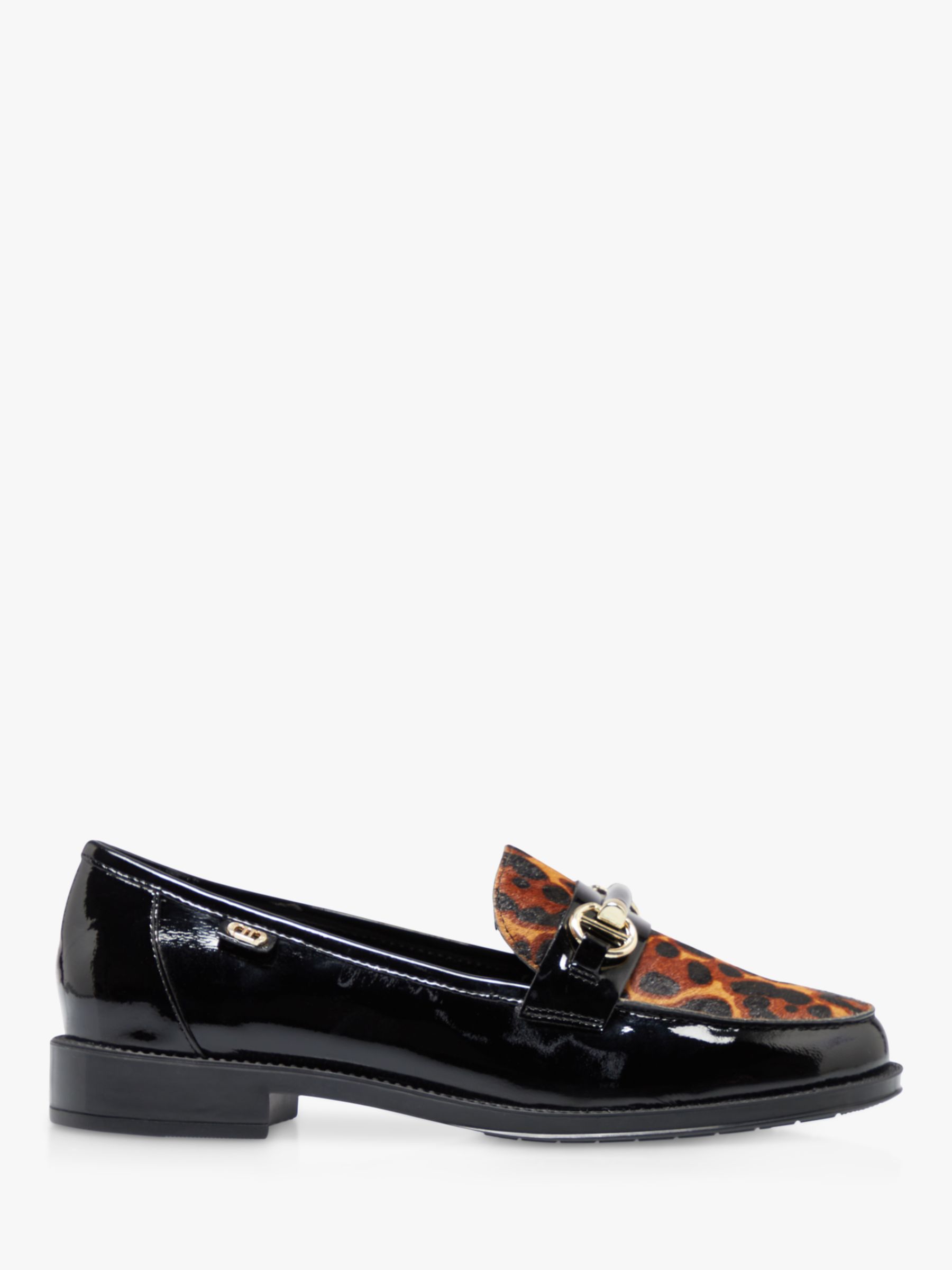 Dune Guys Leather Leopard Loafers, Multi
