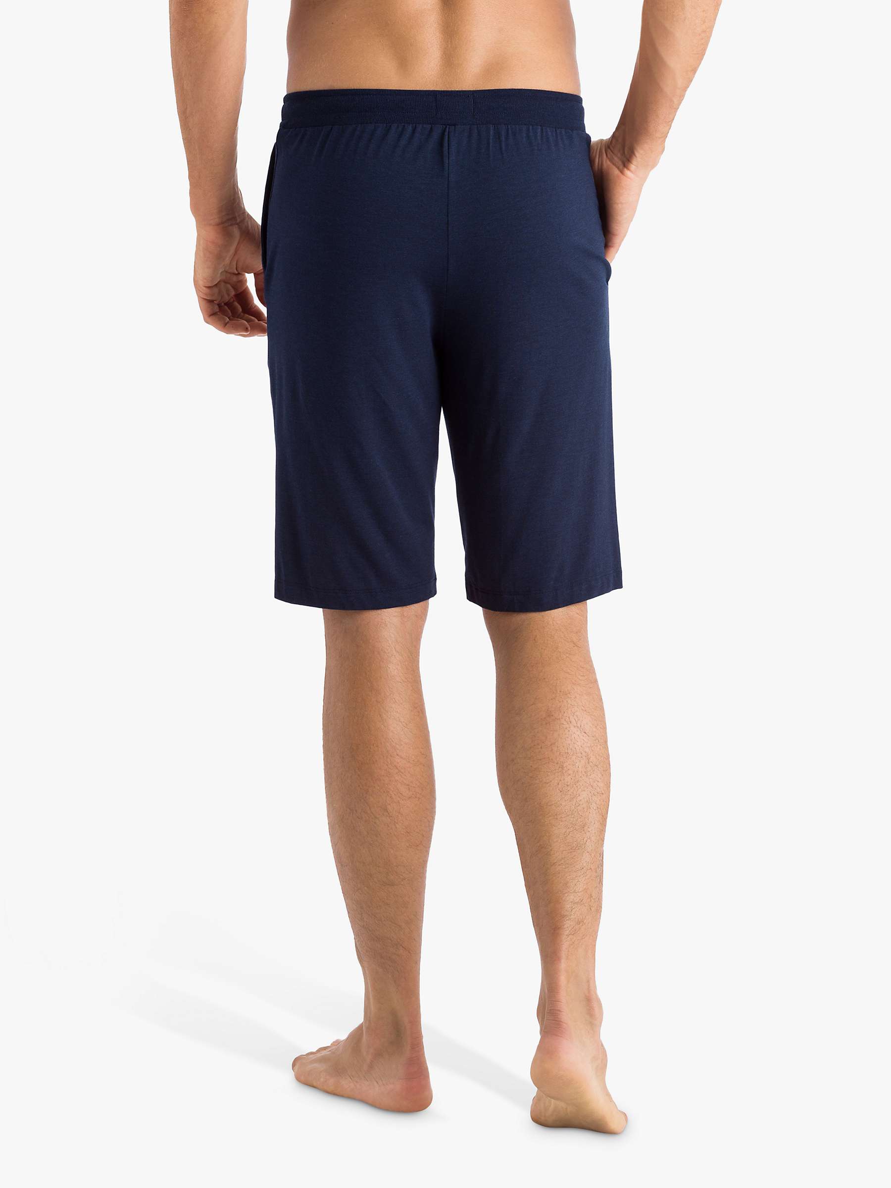 Buy Hanro Casual Lounge Shorts, Blue Navy Online at johnlewis.com