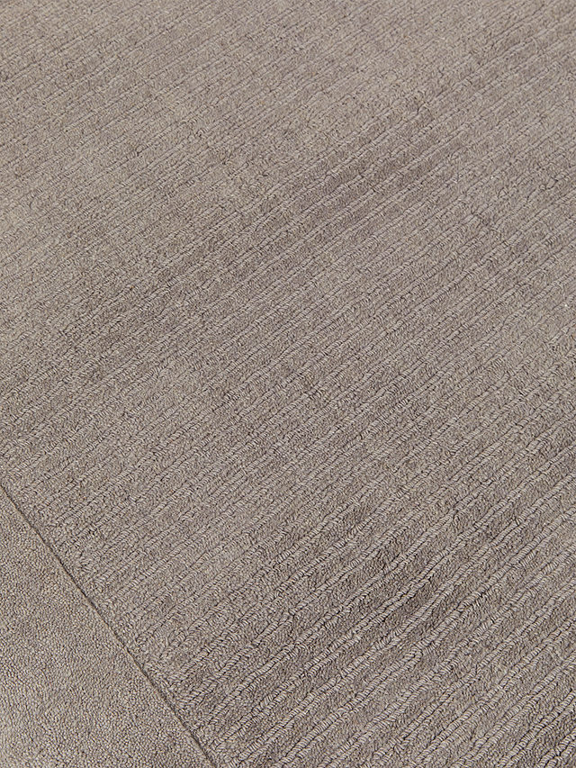 John Lewis ANYDAY Border Wool Rug, Storm Grey, L300 x W200 cm