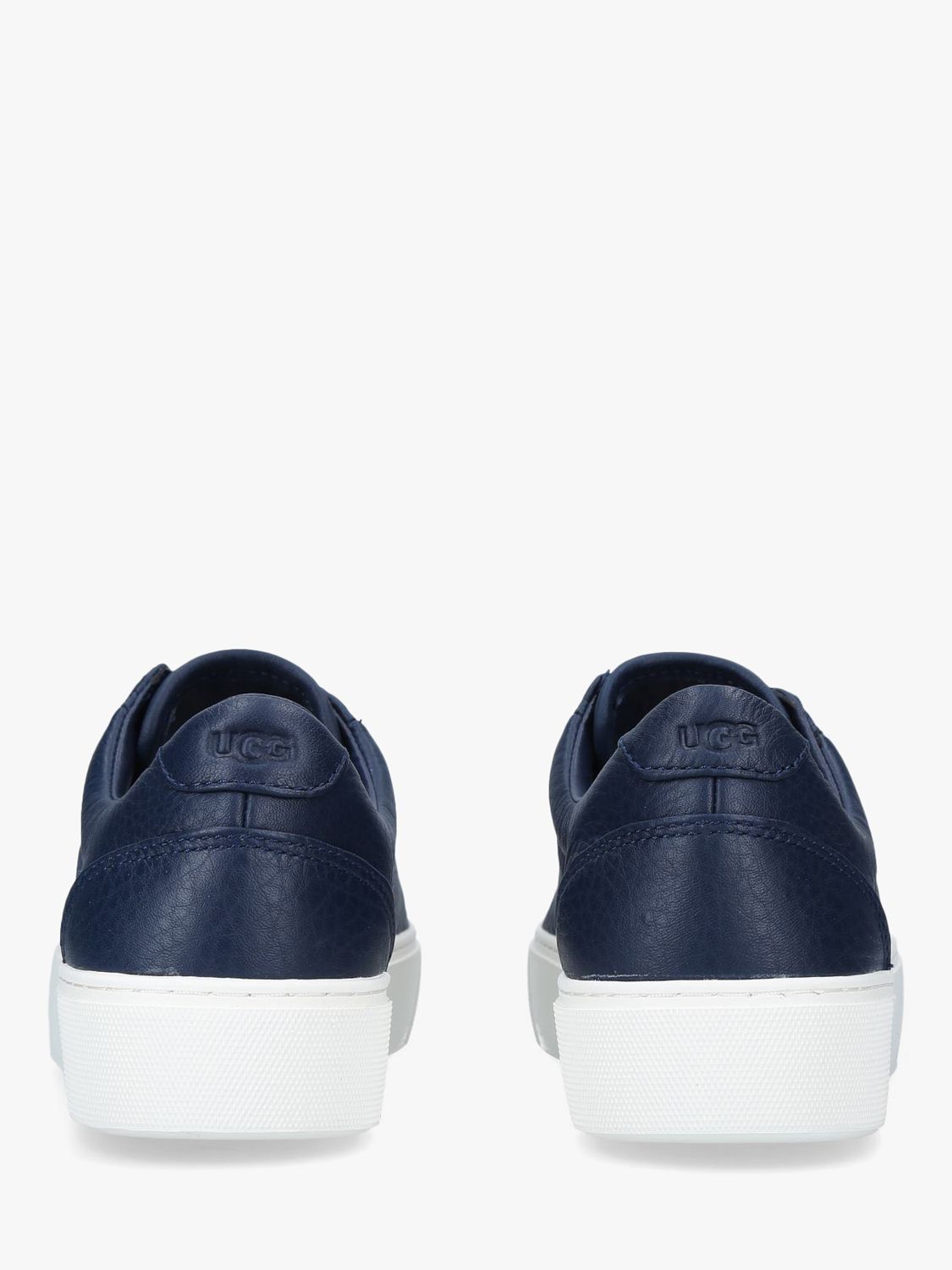 UGG Zilo Leather Lace Up Trainers, Navy 
