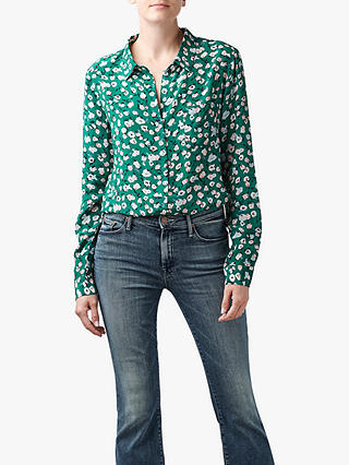 Lily and Lionel Classic Floral Shirt, Green