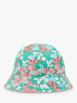 Little Joule Kids' Funseeker Floral Stripe Reversible Bucket Hat, Multi