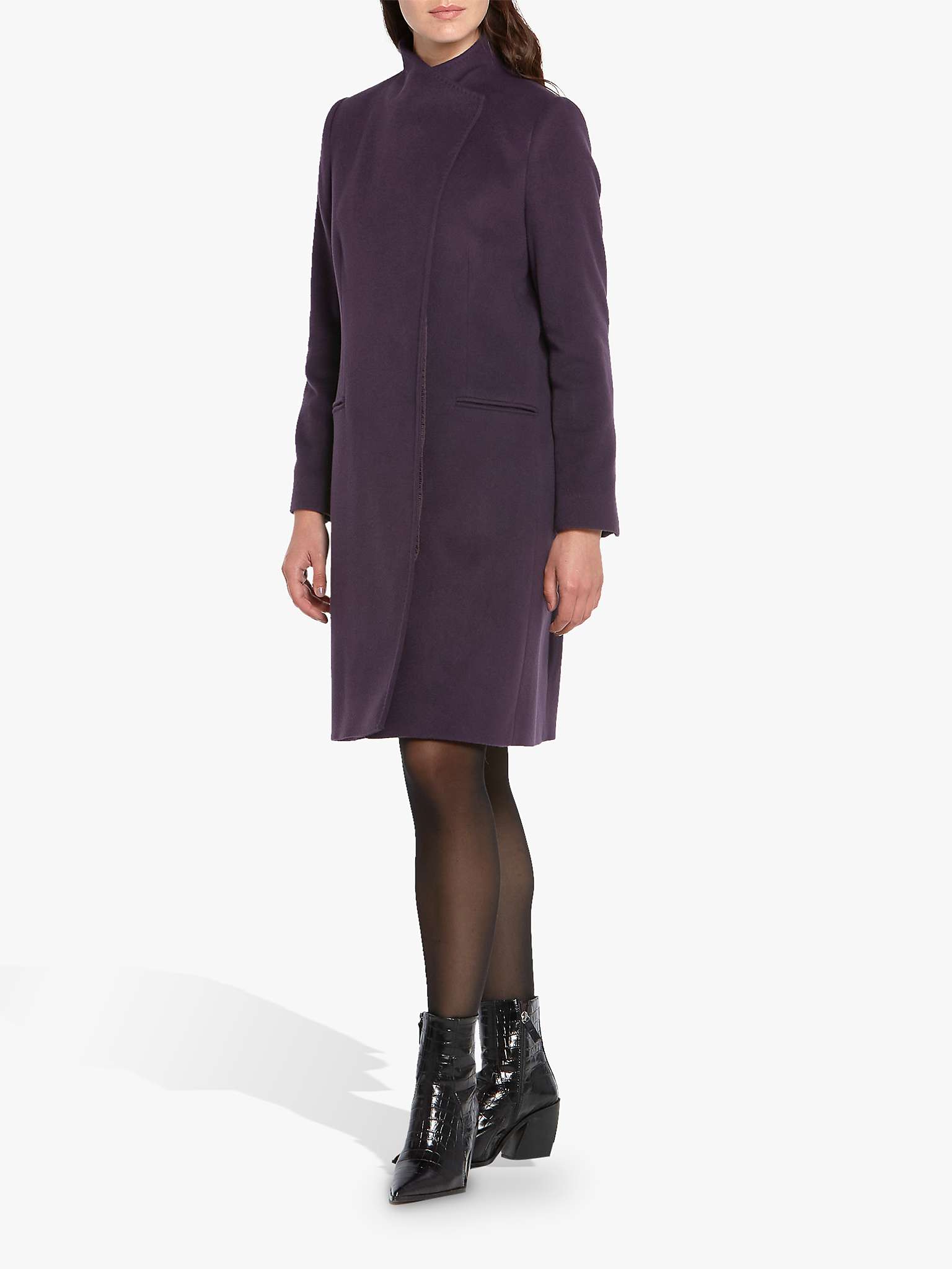 Buy Helen McAlinden Faye Wool Cashmere Blend Coat, Mulberry Online at johnlewis.com