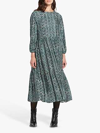 Helen McAlinden Louisa Abstract Print Dress, Teal