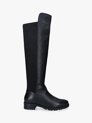 Carvela Comfort Vanessa 2 Leather Knee High Boots, Black