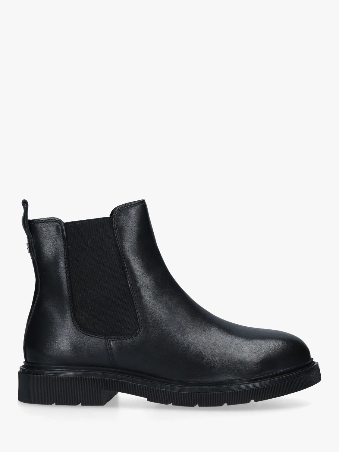 Carvela Strategy Leather Chelsea Boots, Black, 5