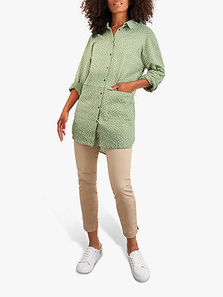 White Stuff Sewing Jersey Tunic Top, Green