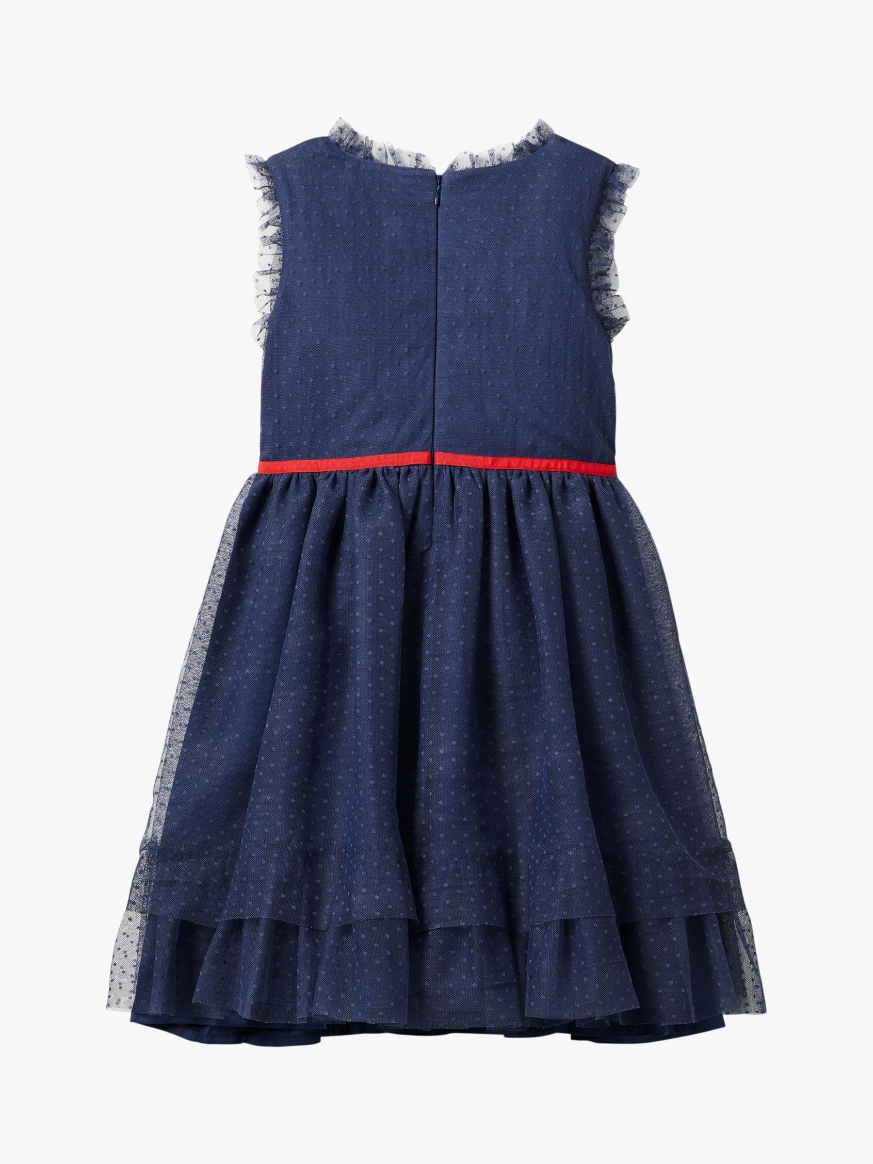 Mini Boden Girls' Embellished Tulle Party Dress, College Navy at John ...