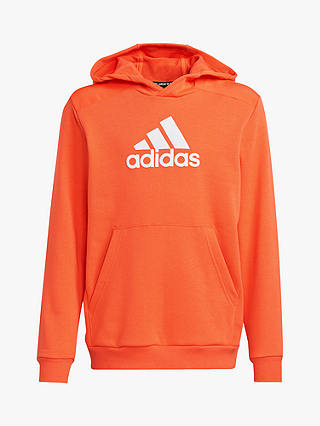 adidas Kids' Logo Front Hoodie, Orange
