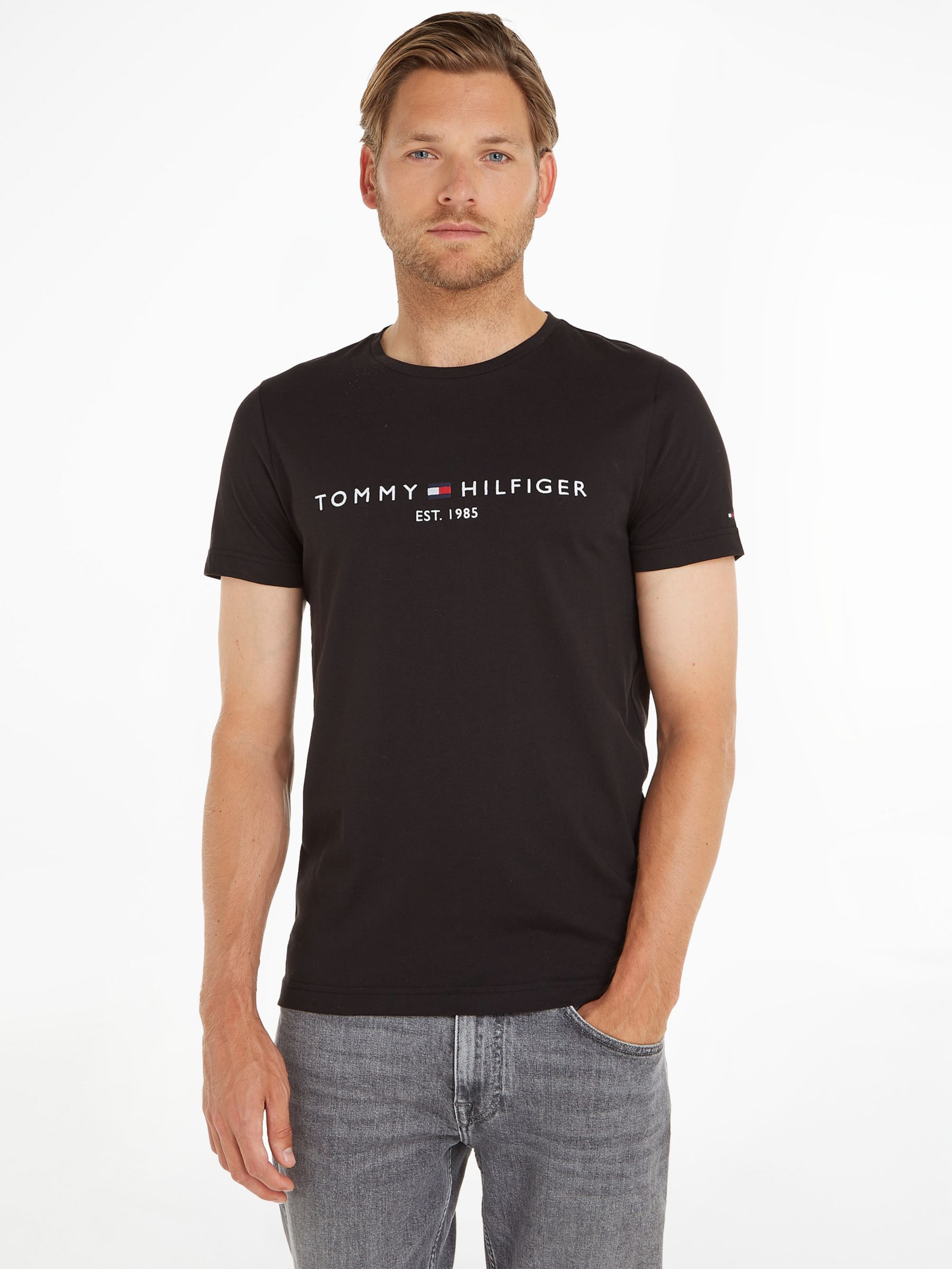 Tommy Hilfiger Flag Logo Crew Neck T-Shirt