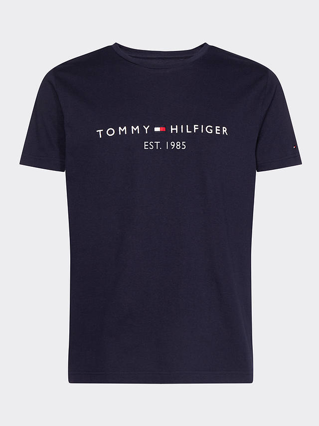 Tommy Hilfiger Flag Logo Crew Neck T-Shirt, Sky Captain