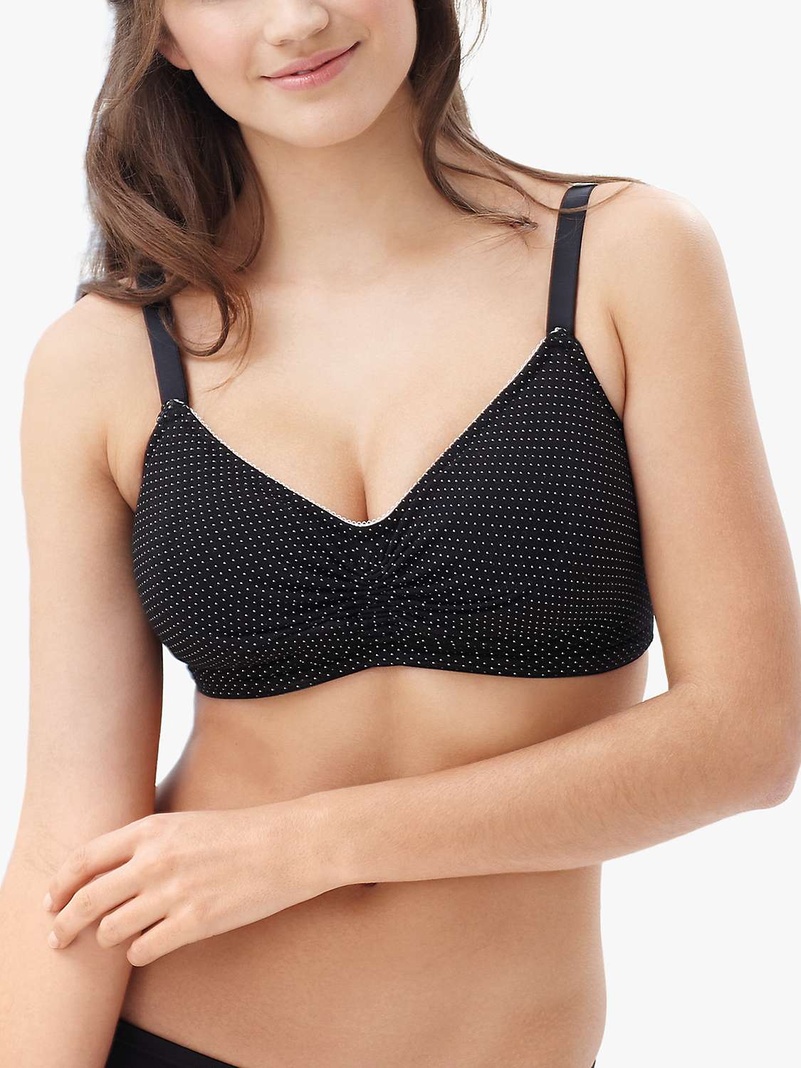 Buy Royce Blossom Non Wired Bra, Black Online at johnlewis.com
