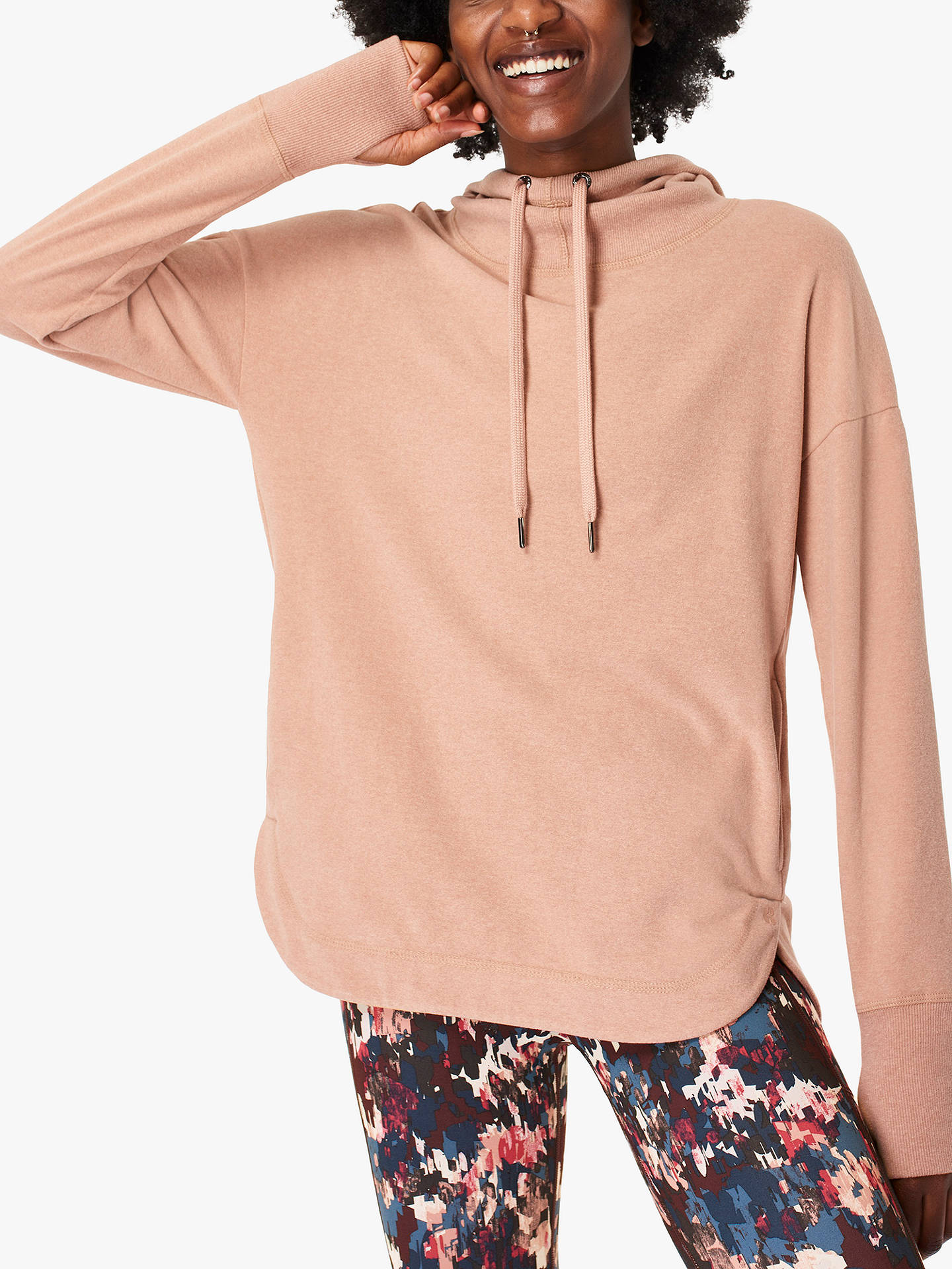Sweaty Betty Escape Luxe Hoodie | Misty Rose Pink at John Lewis & Partners