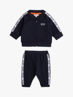 HUGO BOSS Baby Interlock Tracksuit Set Navy 0 1 month