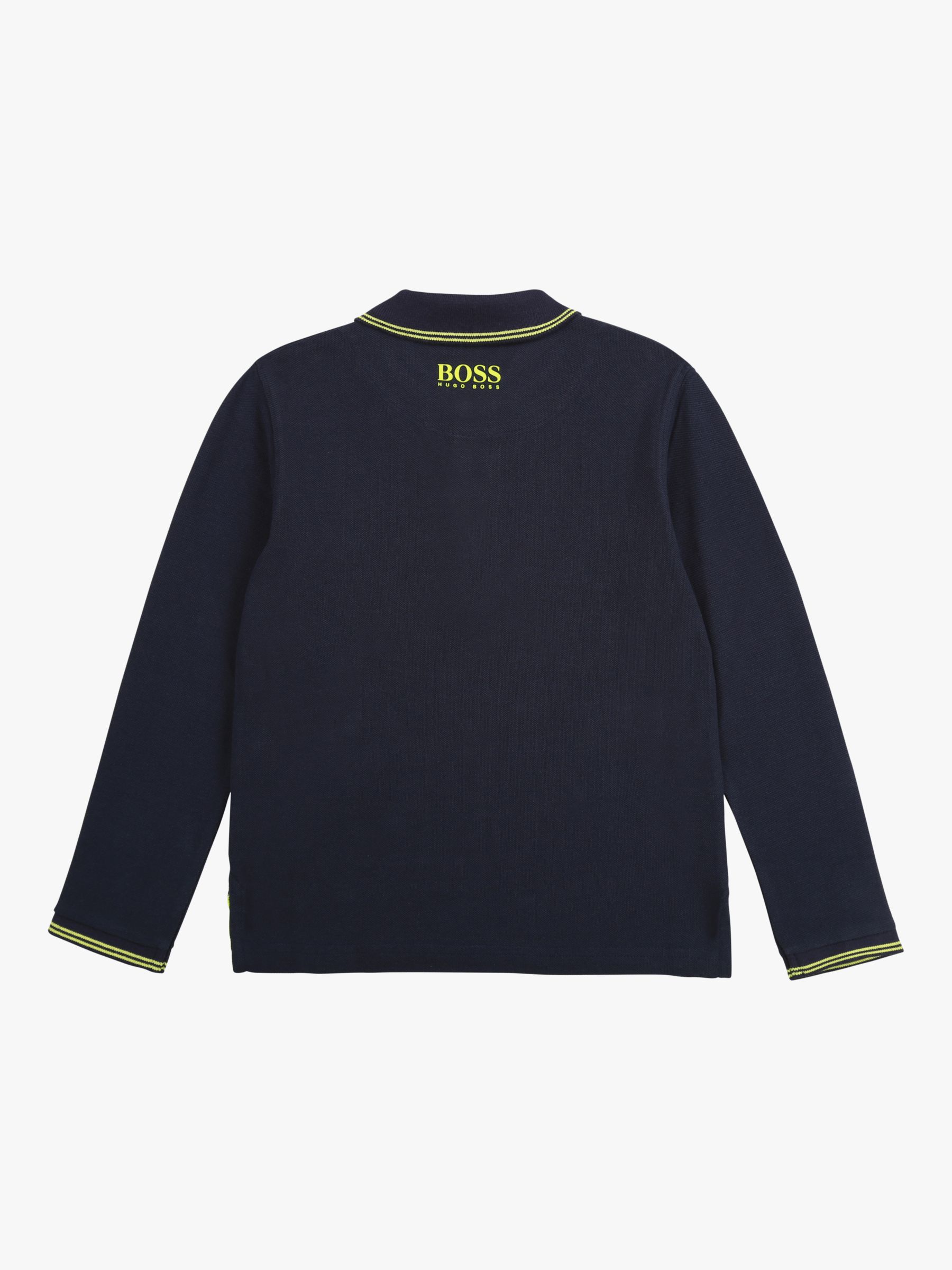 HUGO BOSS Kids' Regular Fit Cotton Pique Polo Shirt