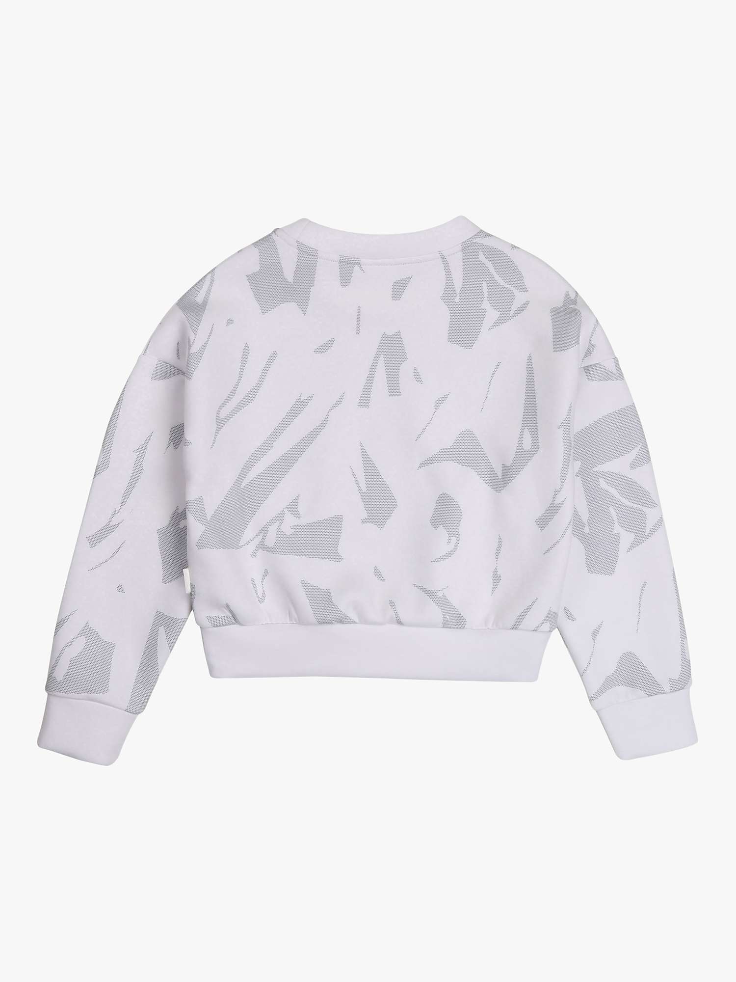 Buy HUGO BOSS Kids' Cropped Sweatshirt, White Online at johnlewis.com
