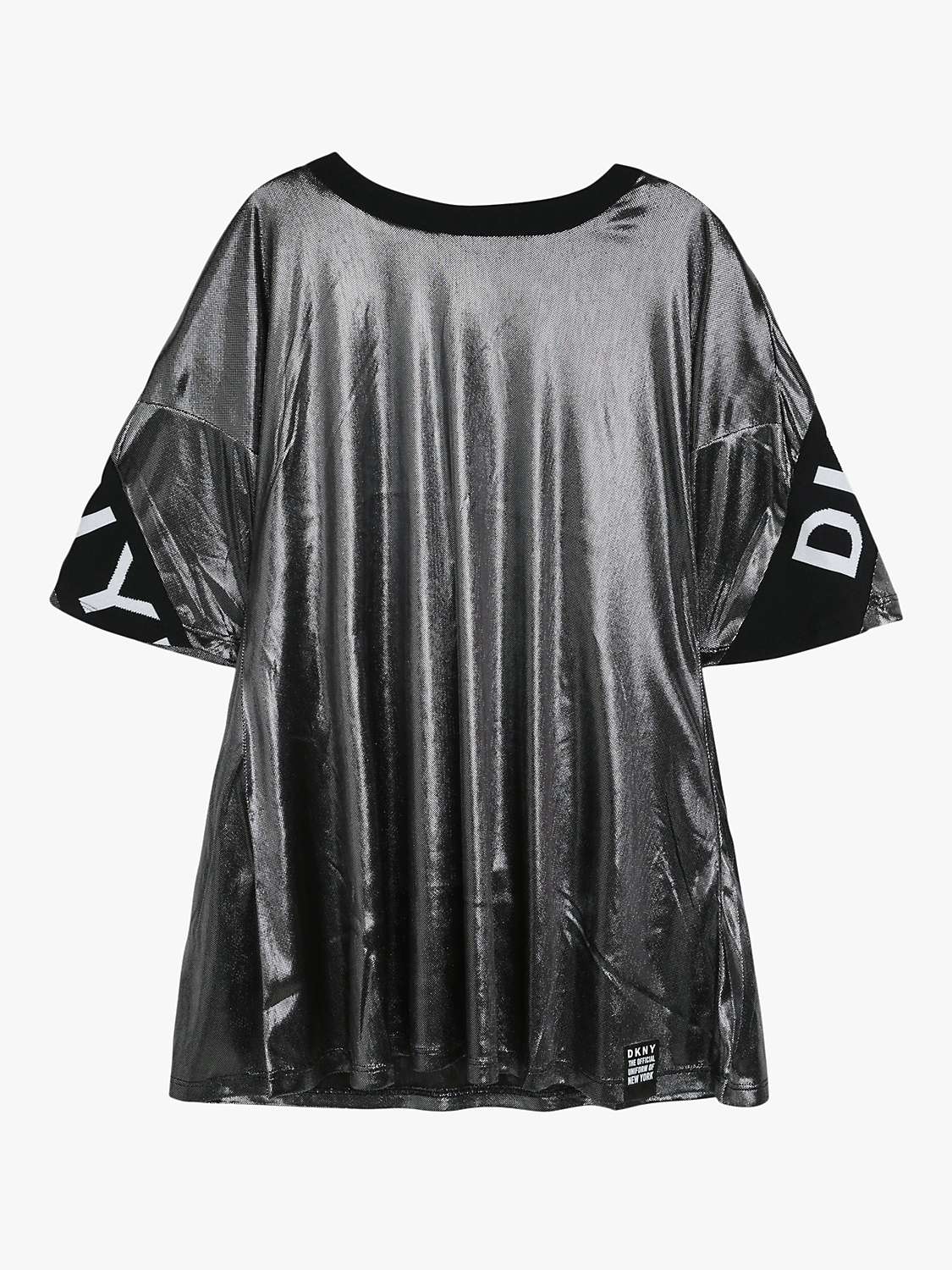 Buy DKNY Kids' Velvet Trapeze Dress, Grey Online at johnlewis.com