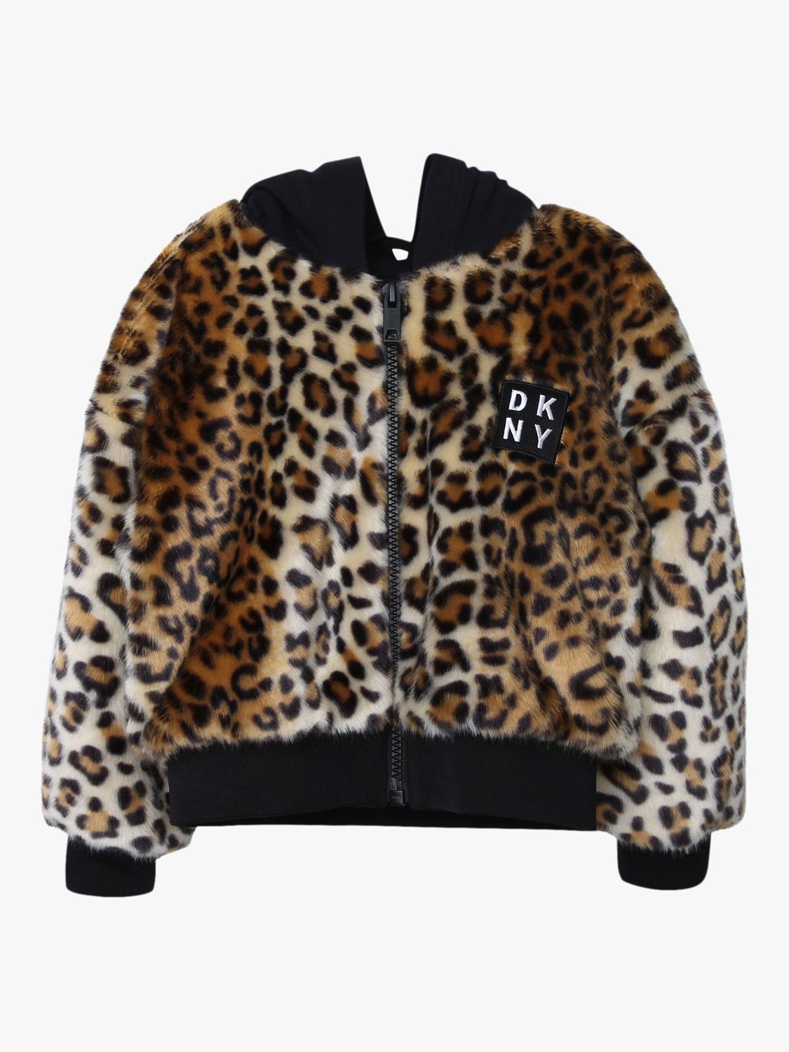 DKNY Girls' Leopard Print Jacket, Multi at John Lewis & Partners