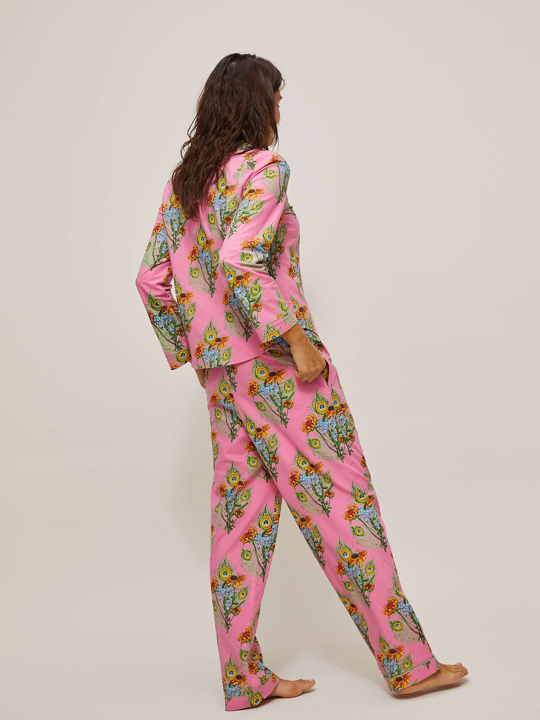Buy Their Nibs Mardis Gras Bouquet Pyjama Set, Pink Online at johnlewis.com