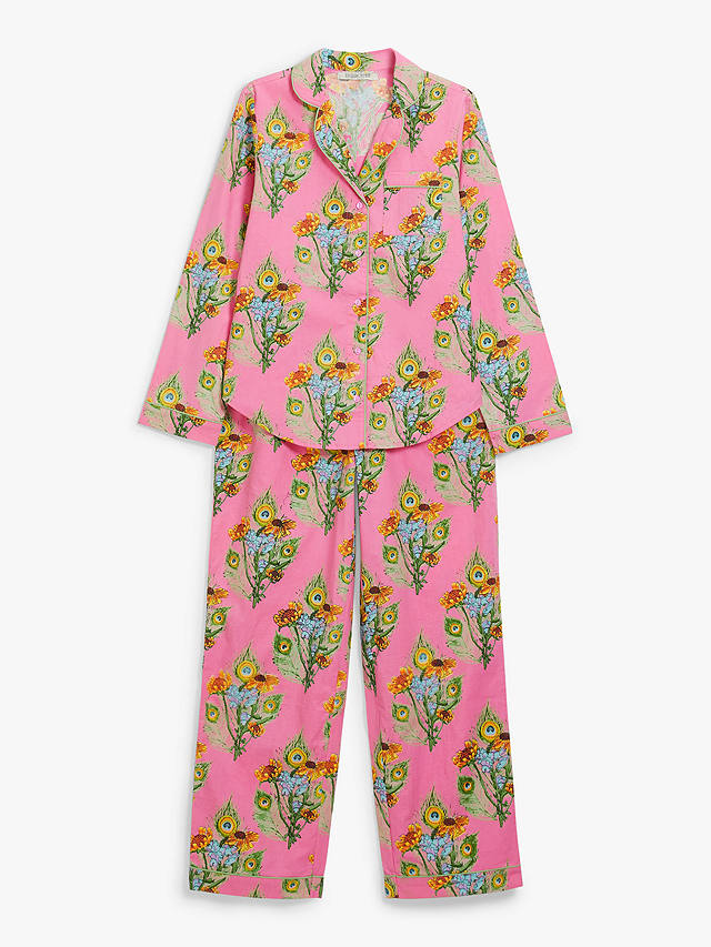 Their Nibs Mardis Gras Bouquet Pyjama Set, Pink