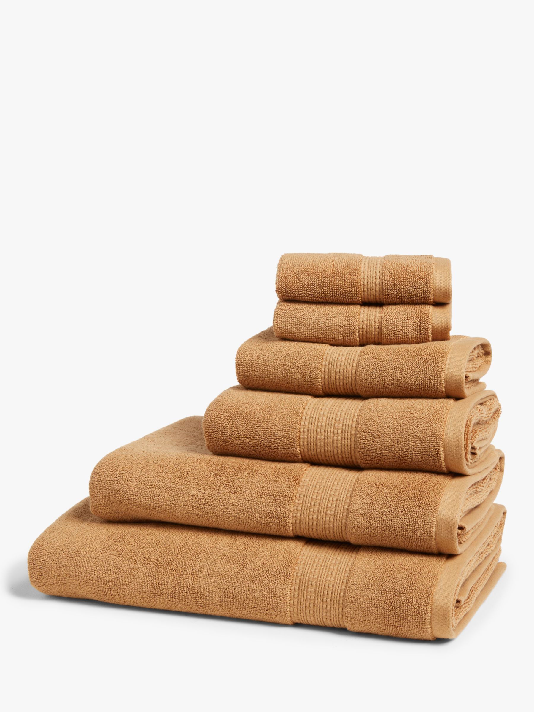 John Lewis Supreme Supima® Cotton Towels, Dark Caramel