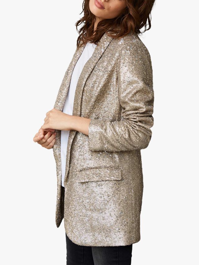 Sequin longline shop blazer