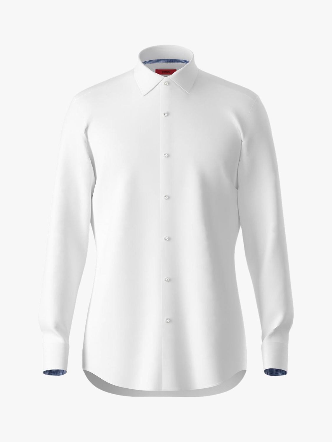HUGO by Hugo Boss Koey Slim Fit Shirt, Open White at John Lewis & Partners