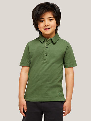 John Lewis & Partners Kids' Solid Short Sleeve Polo Shirt