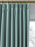 John Lewis ANYDAY Arlo Pair Lined Pencil Pleat Curtains, Duck Egg