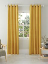 John Lewis ANYDAY Arlo Pair Lined Eyelet Curtains