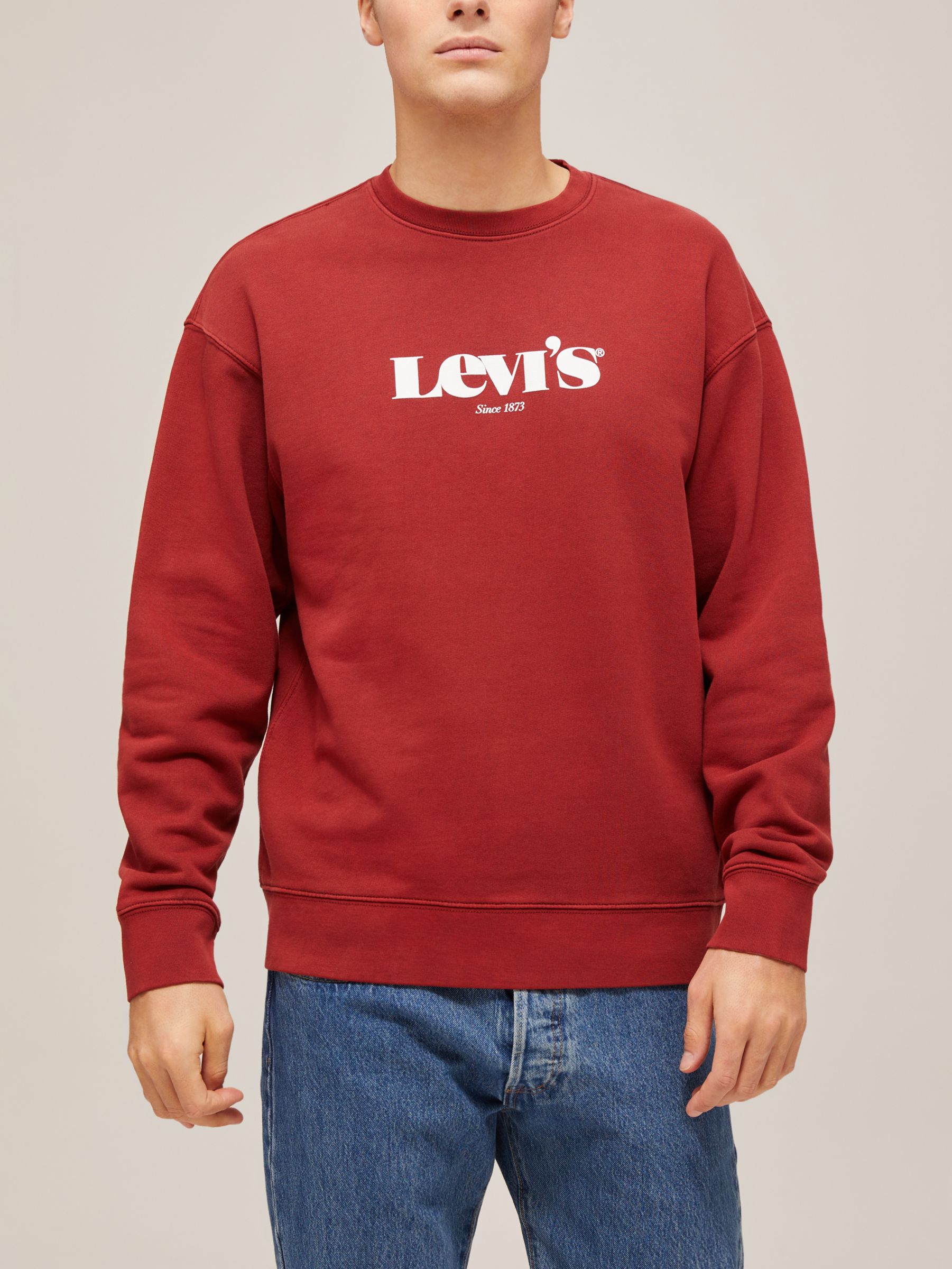 Levi's Relaxed Graphic Crew Neck Sweatshirt, Brown