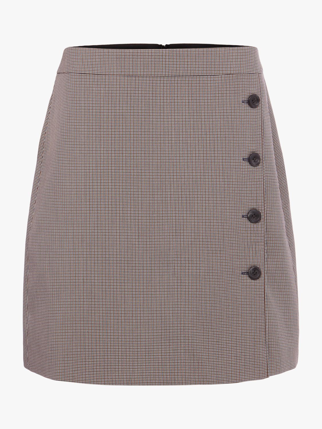 Hobbs Taylor A-Line Micro Check Mini Skirt, Multi