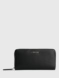 Calvin Klein Large Zip Around Purse, Black