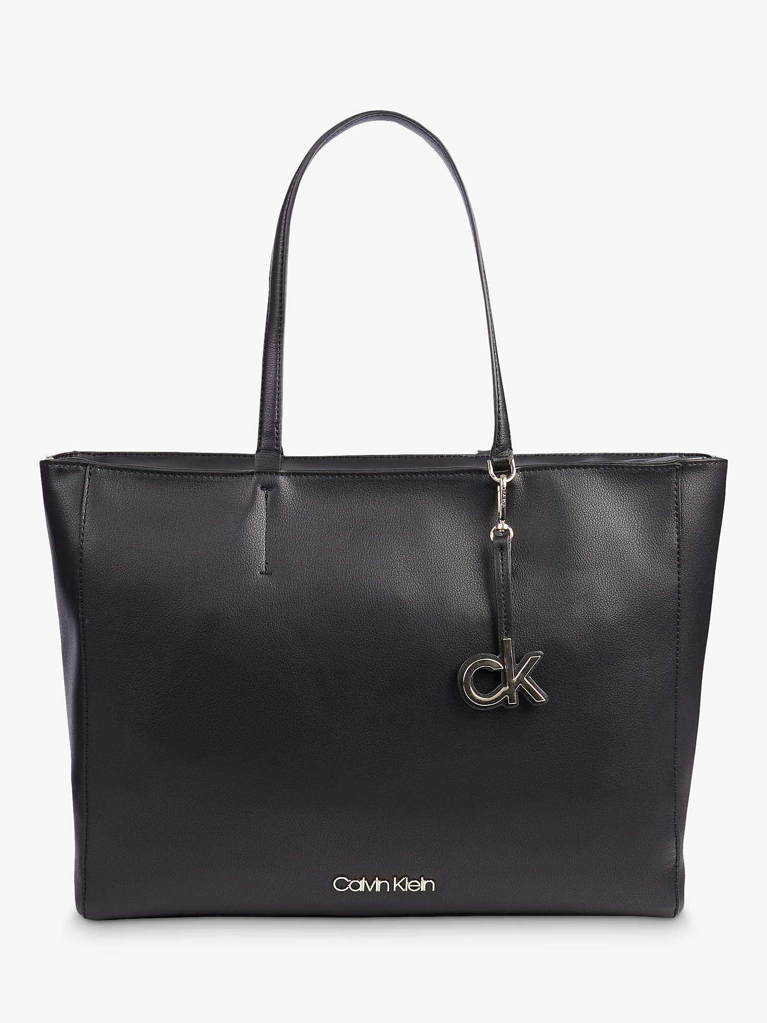 zelf draaipunt juni Calvin Klein Medium Must Tote Bag, Black at John Lewis & Partners