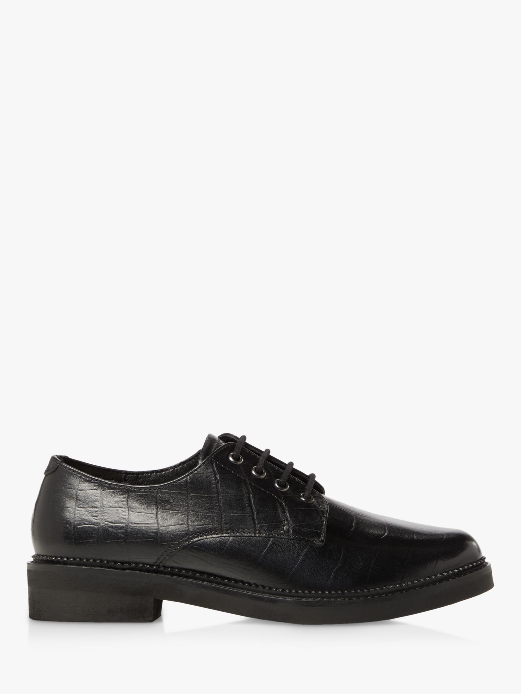 Bertie Fill Leather Lace Up Brogues, Black