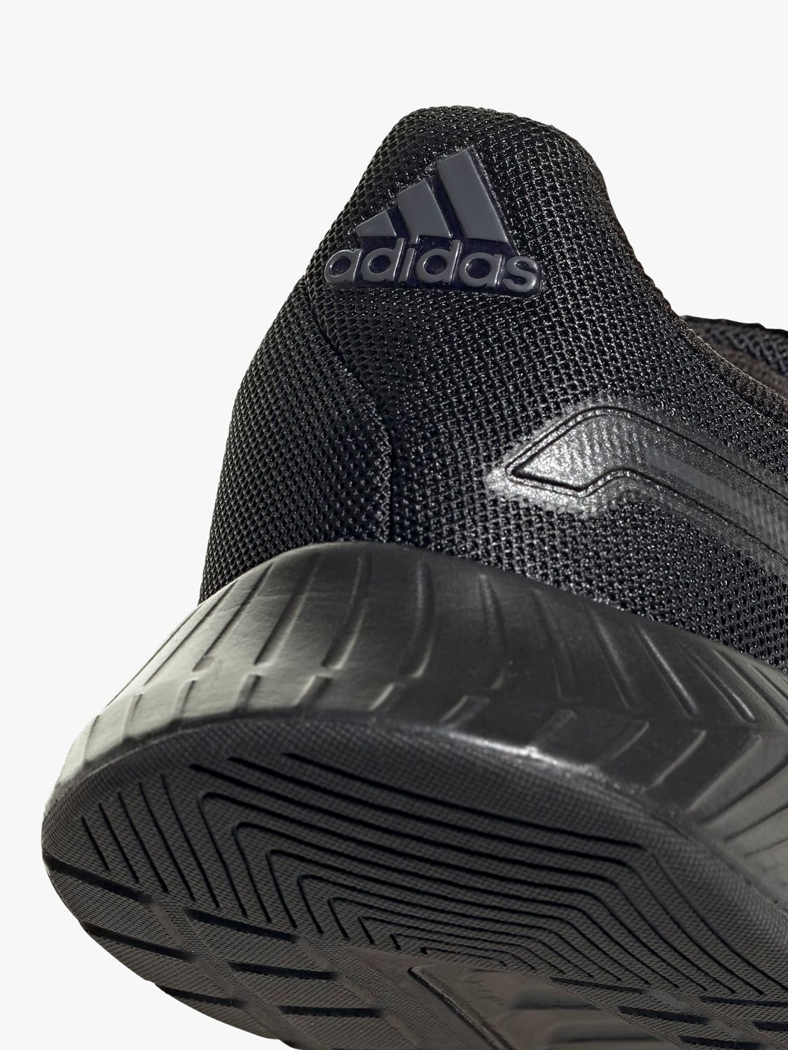 adidas Runfalcon Running Shoes, Black/Grey Six at John Lewis & Partners