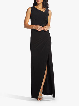 Adrianna Papell Sequin Back Dress, Black