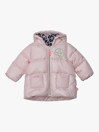 Billieblush Baby Hooded Zip Padded Jacket, Pale Pink
