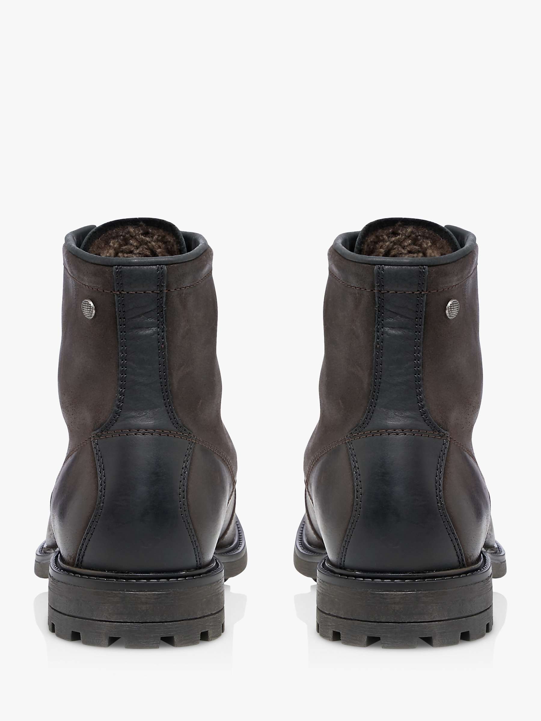 Buy Dune Credit Lace Up Leather Boots, Brown Online at johnlewis.com