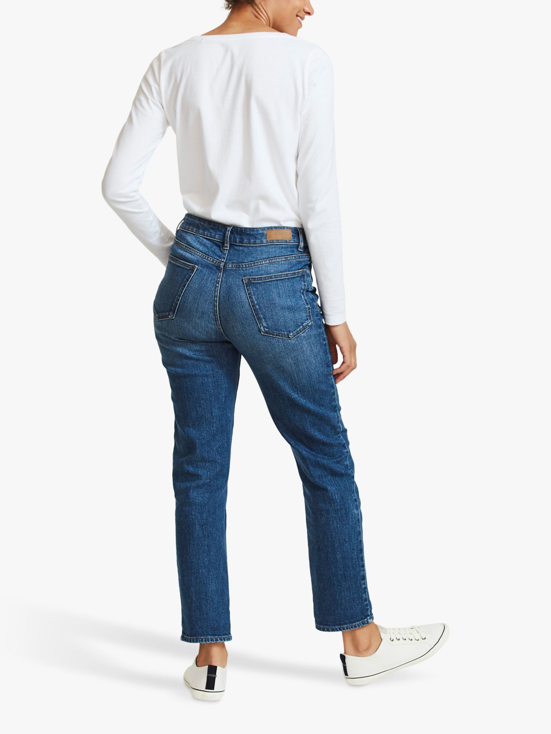 FatFace Chesham Girlfriend Jeans, Rinse Wash at John Lewis & Partners