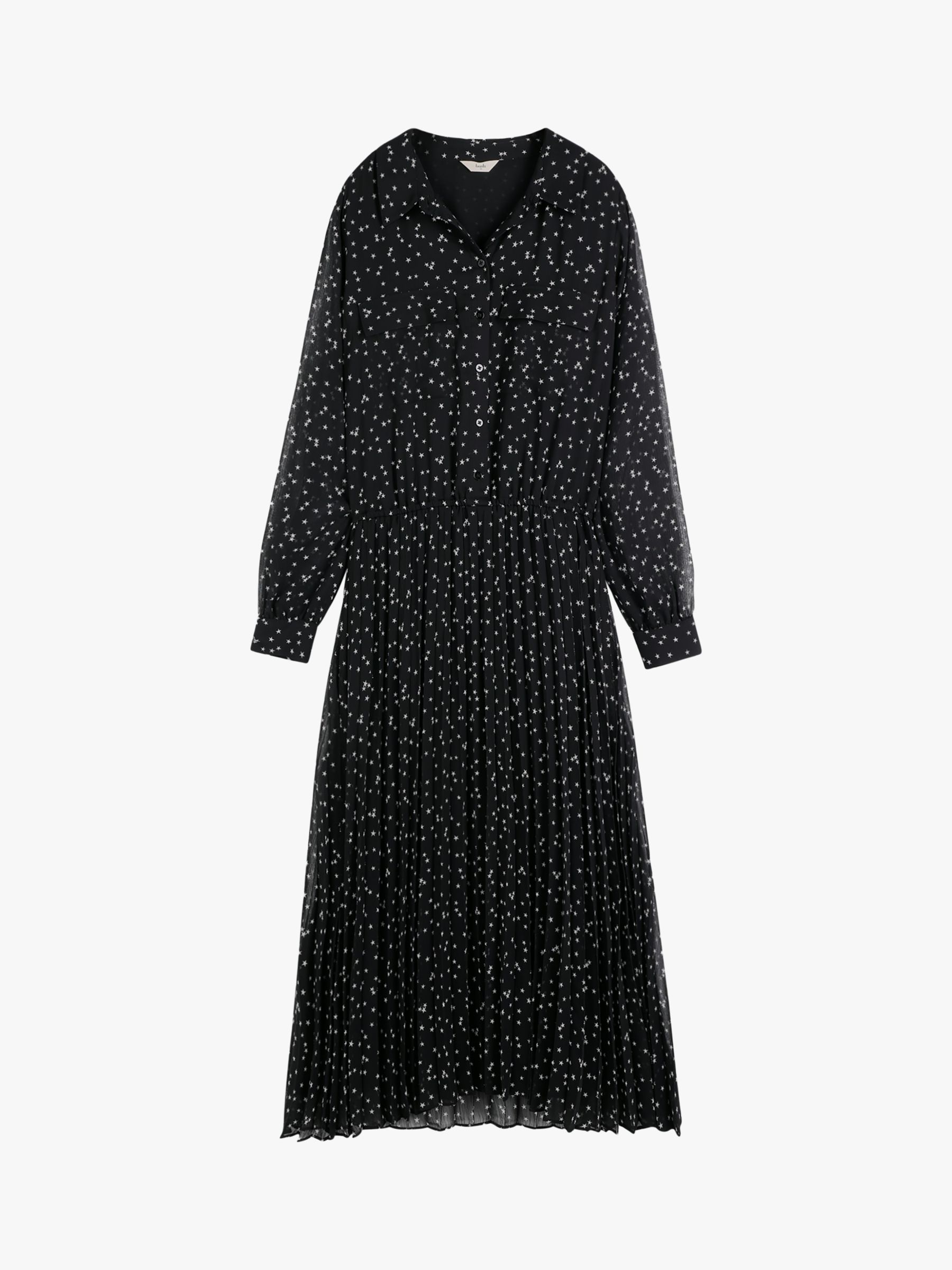 hush Rachelle Star Midi Dress, Black, 6