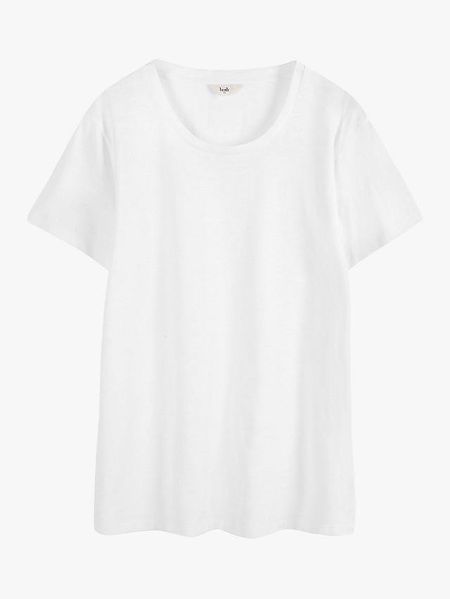 hush Cali Cotton Crew Neck T-Shirt, White