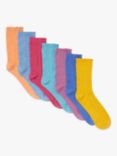 John Lewis & Partners Kids' Textured Marl Socks, Pack of 7, Multi