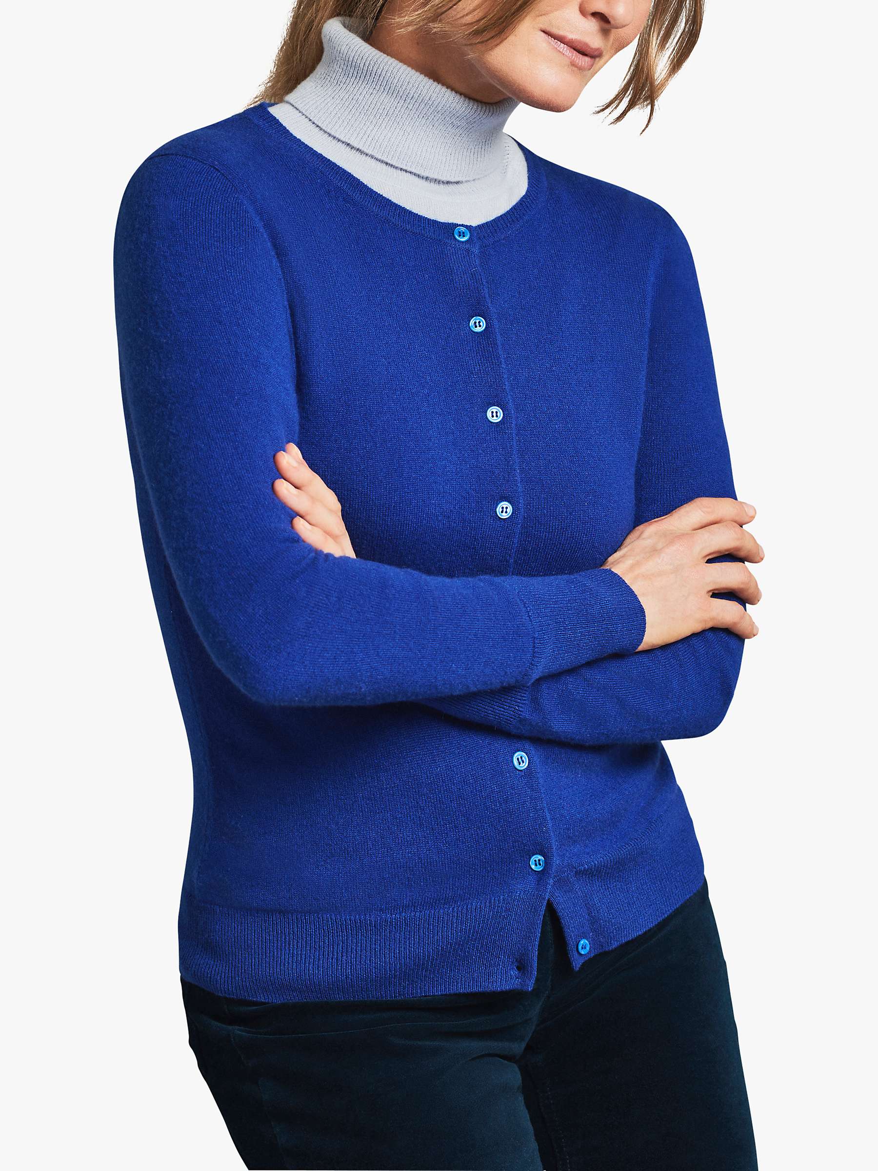 Buy Pure Collection Cashmere Crew Neck Cardigan Online at johnlewis.com