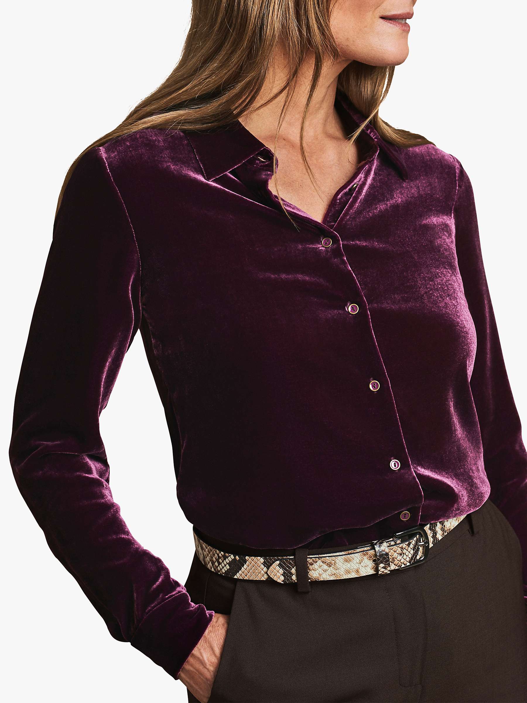 Buy Pure Collection Silk Velvet Shirt Online at johnlewis.com