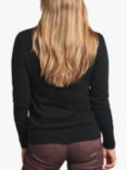 Pure Collection Cashmere V-Neck Sweater, Black