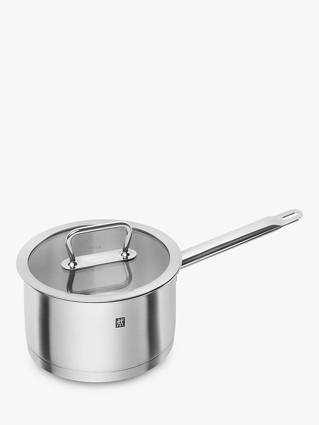 ZWILLING Pro Stainless Steel Saucepan & Glass Lid, 18cm