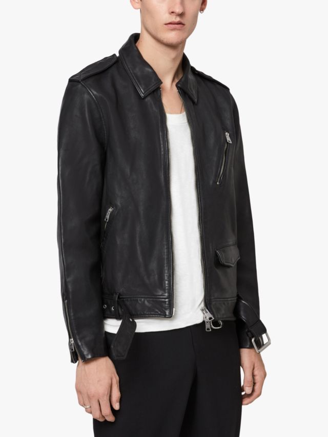 Saint Laurent Leather Collared Utility Jacket