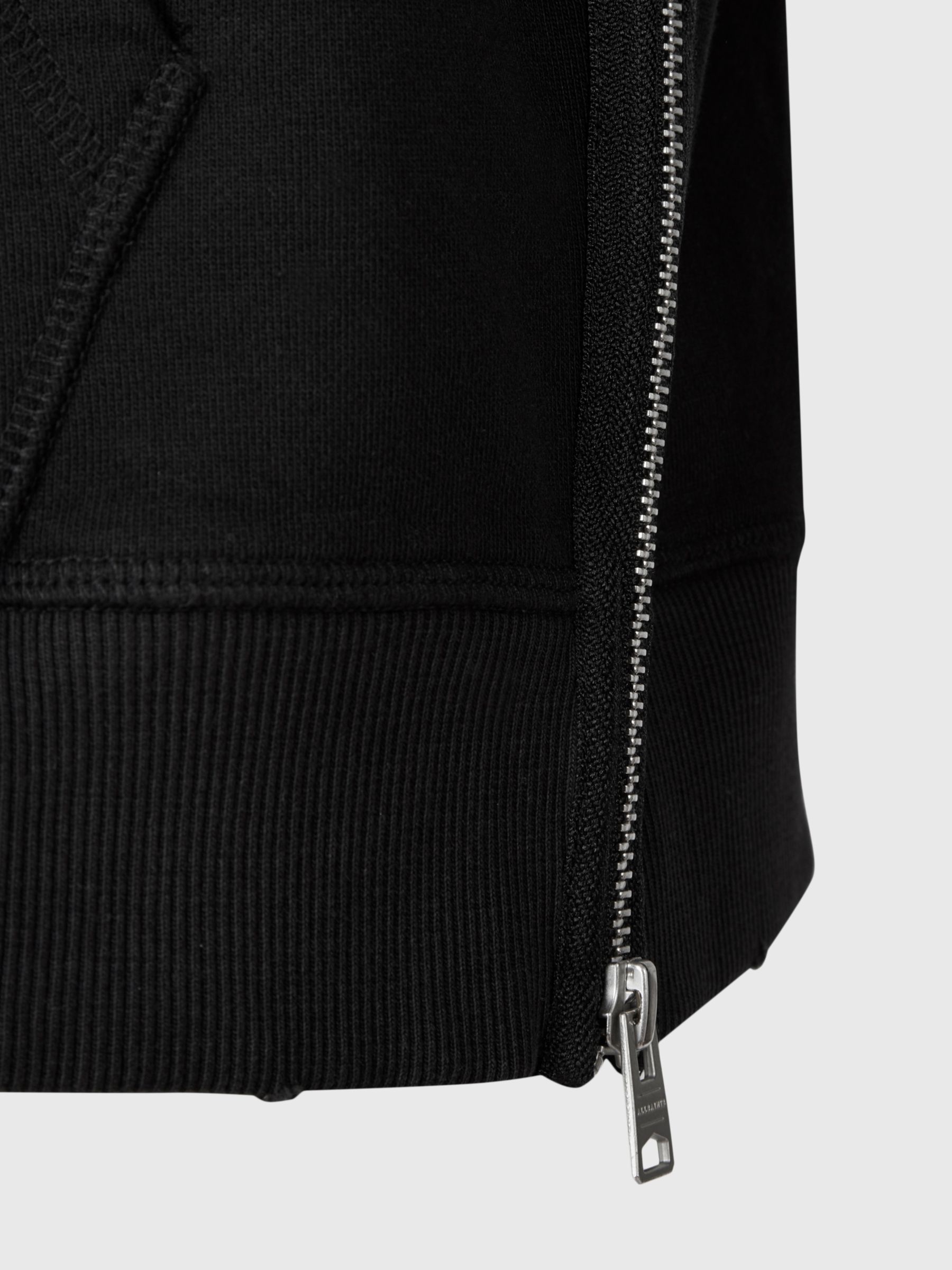 Buy AllSaints Astray Relaxed Cotton Hoodie, Washed Black Online at johnlewis.com